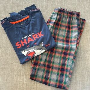 Gap Kids sleep 14 pj Pajama Set Shark 2pc